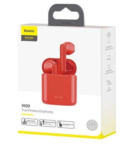 Bluetooth-гарнітура  Baseus Encok TWS W09 Red (NGW09-09)
