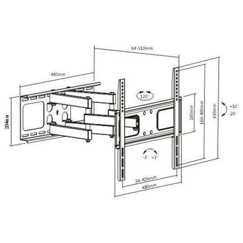 Кріплення настінне  ITECH PTRB44 32-55"