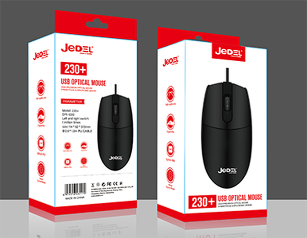 Мишка  JEDEL 230+-USB BLACK