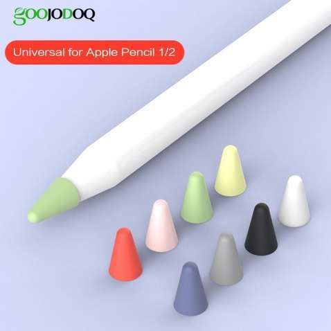 Чохол для наконечника стілуса TPU Goojodoq  Apple Pencil (1-2 покоління) (8шт) Mixed Color (100500183