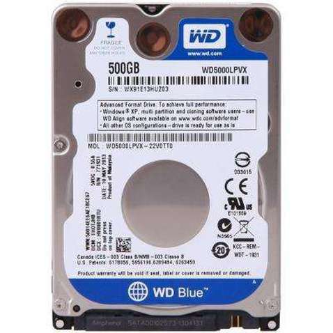 Жорсткий диск 2.5" 500GB WD (WD5000LPVX)