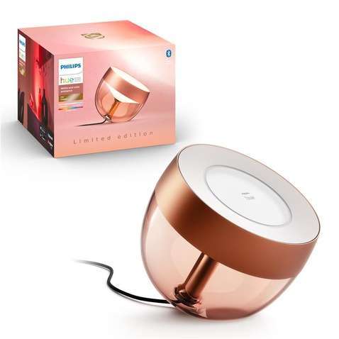 Настільна лампа  Philips Hue Iris, Color, BT, DIM, мідна 929002376801