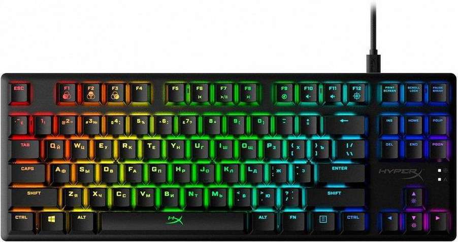 Клавіатура HyperX Alloy Origins Core Blue RGB (4P5P2AX) Black USB