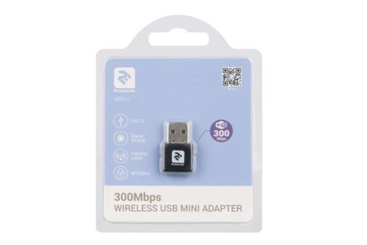 Безпровідний Wi-Fi адаптер   2E PowerLink WR812 (N300, USB 2.0) (2E-WR812)