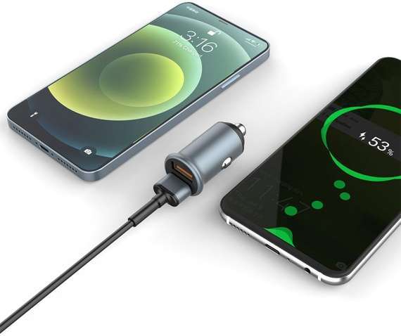 Автомобільний зарядний пристрій Colorway 2USB Quick Charge 3.0 (36W) Gray (CW-CHA036Q-GR)