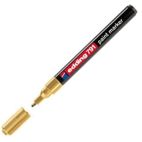 Маркер  Edding Paint e-791 1-2 мм, round tip, gold (791/12)