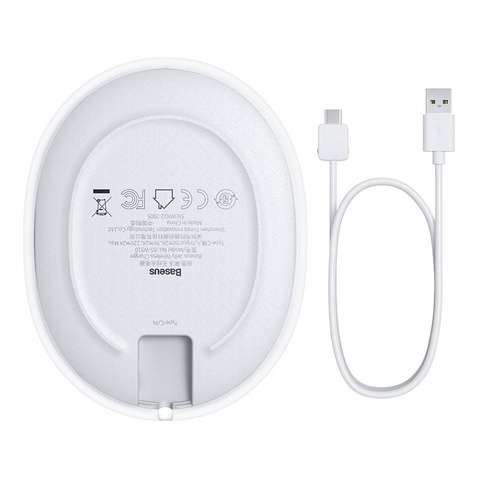 Бездротовий зарядний пристрій  Baseus Jelly 15W White (WXGD-02)