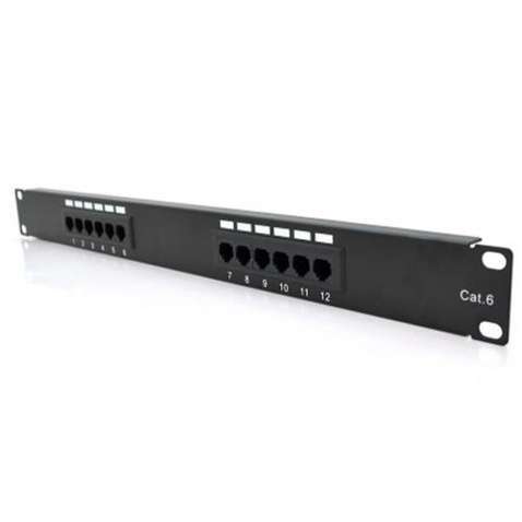 Патч-панель  19" 12хRJ-45 UTP 1U cat.6 Pipo (PP126191U)