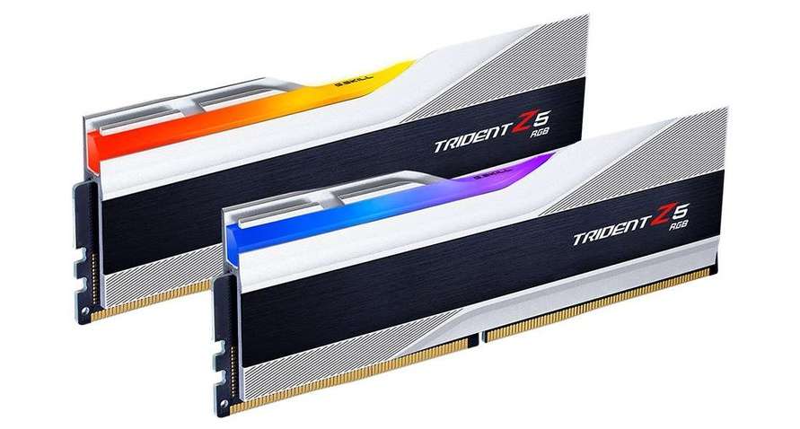 Оперативна пам'ять  DDR5 2x16GB/5600 G.Skill Trident Z5 RGB Silver (F5-5600J4040C16GX2-TZ5RS)