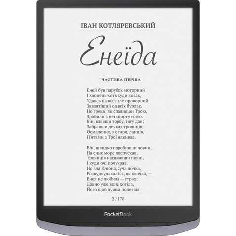 Електронна книга  PocketBook 1004 InkPad X Metallic Grey (PB1040-J-CIS); 10.3" (1872х1404) E Ink Car