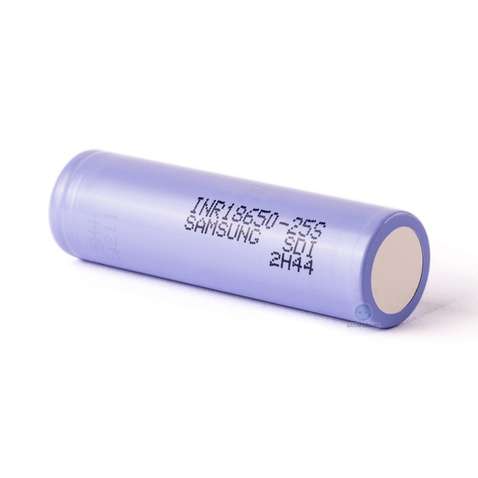 Акумулятор 18650 Li-Ion Samsung INR18650-25S, 2500mAh, 30A, 4.2/3.6/2.5V, cyan