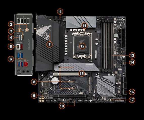 Материнська плата AORUS Z690 Elite AX LGA1700