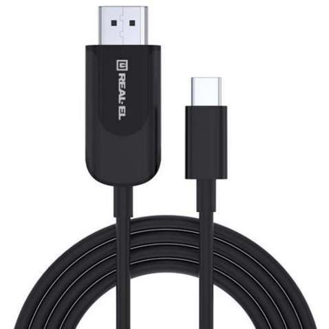 Кабель HDMI to Type C 1,8m REAL-EL CHD-180 (EL123500044)