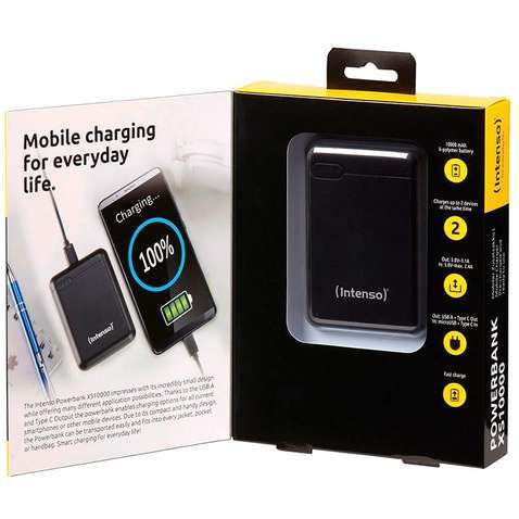 Зовнішній акумулятор (Power Bank) Intenso XS10000 10000mAh Black (PB930371)