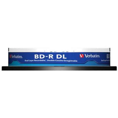 Диск BD-R Verbatim DL 50Gb 6x Cacke 10шт (43746)