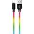 Кабель Lightning Colorway USB - Apple Lightning (multicolor) 2.4А 1м