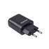 Зарядний пристрій  Maxxter 5V 2,4A, Quick Charge 3.0 1USB Black (WC-QC-AtM-01) + cable USB-TypeC