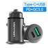 Автомобільний зарядний пристрій  Vention Power Delivery Port + QC3.0 (2USB, 24W) Grey (CC-63-H)