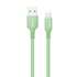 Кабель  ColorWay USB-microUSB, soft silicone, 2.4А, 1м, Green (CW-CBUM042-GR)