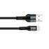 Кабель  ColorWay USB-microUSB, nylon, 2.4А, 1м, Black (CW-CBUM045-BK)