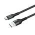 Кабель  ColorWay USB-microUSB, nylon, 2.4А, 1м, Black (CW-CBUM045-BK)