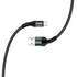 Кабель  ColorWay USB-microUSB, nylon, 2.4А, 1м, Black (CW-CBUM045-BK)