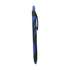 Ручка кулькова автоматична  0,7 мм, з покриттям софт, чорний корпус, синя, уп. 12 шт. H-Tone (JJ20165