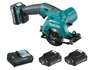 Дискова пила Makita CXT Slider, 2Аг х 2шт, кейс, 85мм (HS301DWAE)