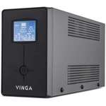 Пристрій безперебійного живлення Vinga LCD 600VA metal case (VPC-600M)