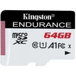 Карта пам'яті Kingston 64GB microSDXC class 10 UHS-I U1 A1 High Endurance (SDCE/64GB)