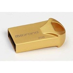 USB флеш накопичувач Mibrand 4GB Hawk Gold USB 2.0 (MI2.0/HA4M1G)