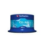 Диск CD Verbatim CD-R 700Mb 52x Cake box 50 Extra (43351)