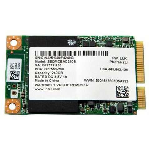 Накопичувач SSD mSATA 240GB INTEL (SSDMCEAC240B301)