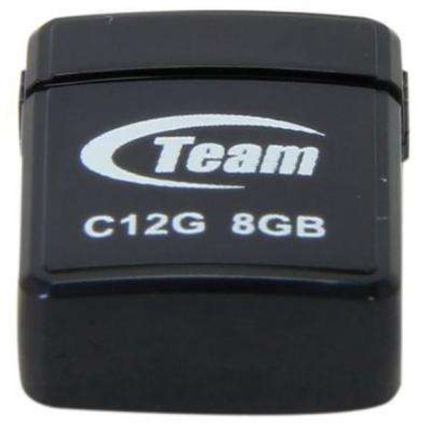 USB флеш накопичувач Team 8GB C12G Black USB 2.0 (TC12G8GB01)