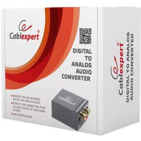 Конвертор Cablexpert Digital to analog audio (DSC-OPT-RCA-001)