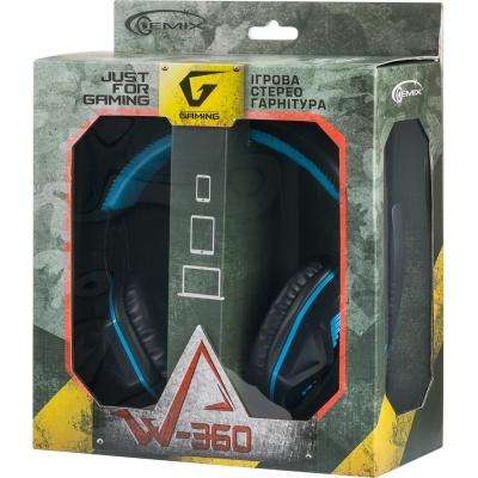 Навушники Gemix W-360 black-blue