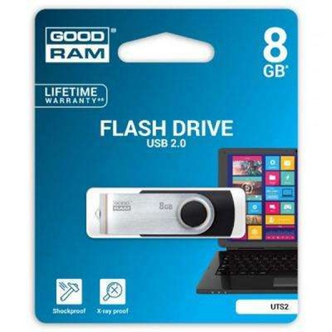 USB флеш накопичувач Goodram 8GB Twister Black USB 2.0 (UTS2-0080K0R11)