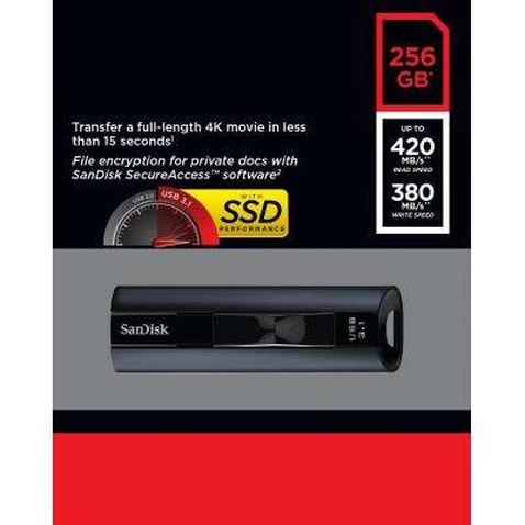 USB флеш накопичувач SanDisk 256GB Extreme Pro Black USB 3.1 (SDCZ880-256G-G46)