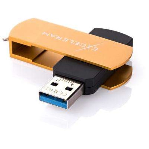 USB флеш накопичувач eXceleram 16GB P2 Series Gold/Black USB 3.1 Gen 1 (EXP2U3GOB16)