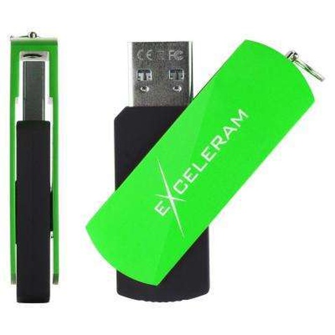 USB флеш накопичувач eXceleram 32GB P2 Series Green/Black USB 3.1 Gen 1 (EXP2U3GRB32)