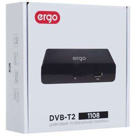ТВ тюнер Ergo 1108 (DVB-T, DVB-T2) (STB-1108)