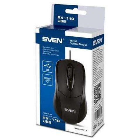 Мишка Sven RX-110 USB+PS/2 black