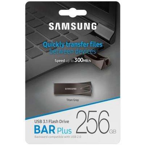 USB флеш накопичувач Samsung 256GB BAR Plus USB 3.0 (MUF-256BE4/APC)