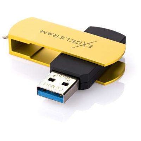 USB флеш накопичувач eXceleram 16GB P2 Series Yellow2/Black USB 3.1 Gen 1 (EXP2U3Y2B16)