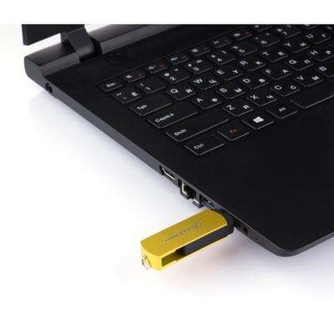 USB флеш накопичувач eXceleram 16GB P2 Series Yellow2/Black USB 3.1 Gen 1 (EXP2U3Y2B16)