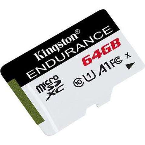 Карта пам'яті Kingston 64GB microSDXC class 10 UHS-I U1 A1 High Endurance (SDCE/64GB)