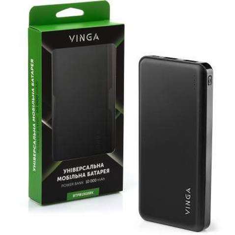 Батарея універсальна Vinga 10000 mAh black (BTPB1910BK)