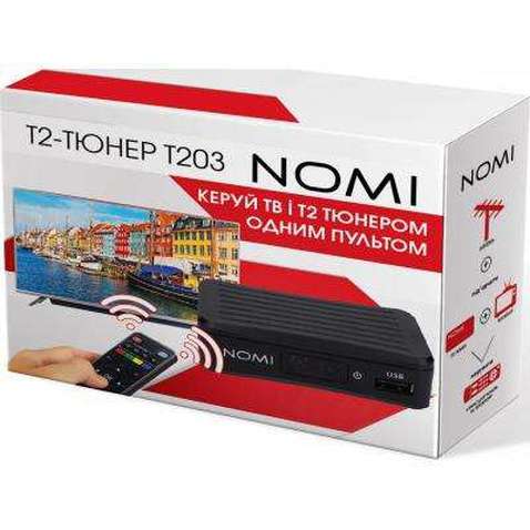 ТВ тюнер Nomi DVB-T2 T203 (425704)