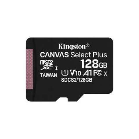 Карта пам'яті Kingston 128GB microSDXC Class 10 Canvas Select Plus 100R A1 (SDCS2/128GBSP)