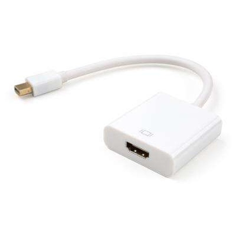 Перехідник Mini Display port M to HDMI F white Vinga (VCPMDPHDMIWH)